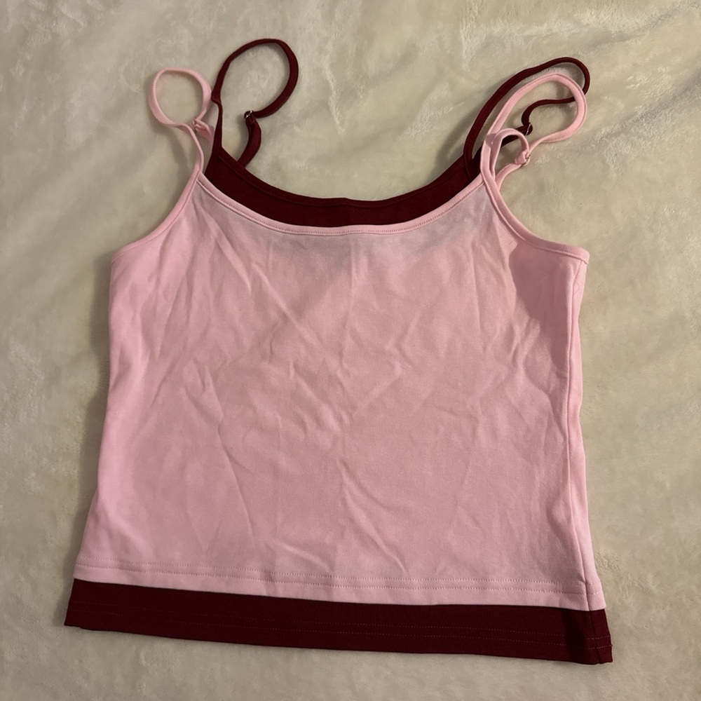 Edikted Pink and Burgundy Camisole